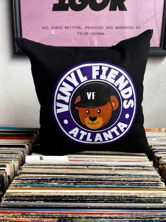 Vinyl Fiends Logo Pillow