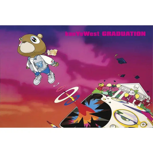 Kanye West Graduation Kanye West Rap Music Album Cover Poster 24x36